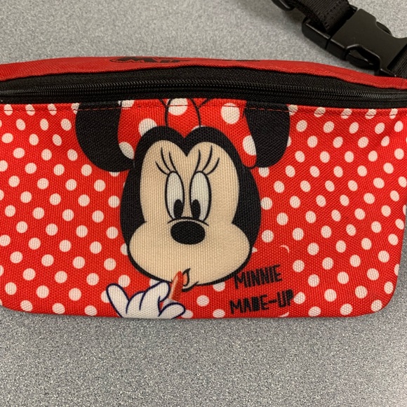 USED-Disney Minnie Mouse Zippered Waist Pack Belly Bag - Picture 2 of 7